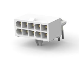 TE CONNECTIVITY - AMP 1-770971-1 引脚针座, 直角, 线至板, 4.14 mm, 2 排, 10 触点, 通孔安装, Mini-Universal MATE-N-LOK