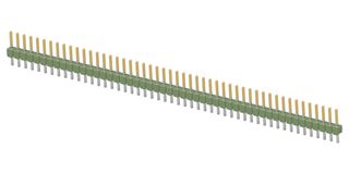 TE CONNECTIVITY - AMP 5-826646-0 引脚针座, 板至板, 2.54 mm, 1 排, 50 触点, 通孔安装, AMPMODU II