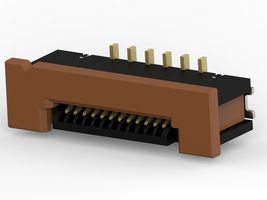 TE CONNECTIVITY 1-1734742-2 FFC / FPC Board Connector, 0.5 mm, 12 Contacts, Receptacle, Surface Mount