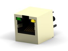 TE CONNECTIVITY 1734577-3 Modular Connector, RJ45 Jack, 1 x 1 (Port), 8P8C, Cat3, Through Hole Mount