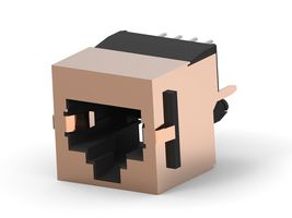 AMP - TE CONNECTIVITY 5406436-1 模块连接器, RJ45 插座, 1 x 1 (端口), 8P8C, Cat3, 通孔安装