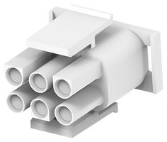 TE CONNECTIVITY 1-1644055-2 连接器外壳, Universal MATE-N-LOK, 插头, 6 路, 6.35 mm, AMP Universal MATE-N-LOK系列插针触芯