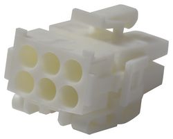 TE CONNECTIVITY - AMP 794190-1 连接器外壳, Mini-Universal MATE-N-LOK 2, 插头, 6 路, 4.14 mm, AMP微型通用MATE-N-LOK系列插座触芯