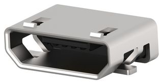 TE CONNECTIVITY 2174507-2 USB Connector, Micro USB Type B, USB 2.0, Receptacle, 5 Ways, Surface Mount, Right Angle
