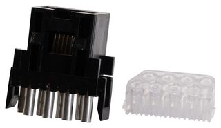 AMP - TE CONNECTIVITY 216005-4. 模块连接器, RJ45 插座, 1 x 1 (端口), 8P8C, Cat3, 面板安装