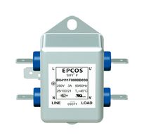 TDK B84111F0000B030 电源线滤波器, 通用, 250 VAC, 3 A, 单相, 1阶, 底板安装
