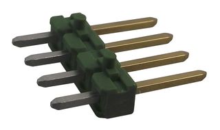 AMP - TE CONNECTIVITY 825433-4 引脚针座, 线至板, 2.54 mm, 1 排, 4 触点, 通孔直型, AMPMODU MOD II