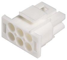 AMP - TE CONNECTIVITY 350715-4 连接器外壳, Universal MATE-N-LOK, 插头, 6 路, 6.35 mm, AMP Universal MATE-N-LOK系列触点