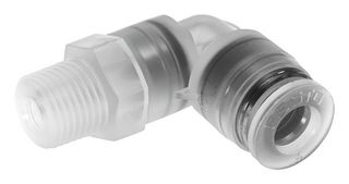 FESTO NPQP-L-R18-Q6-FD-P10 Pneumatic Fitting, Push-In L-Fitting, R1/8, 10 bar, 6 mm, PP (Polypropylene), NPQP
