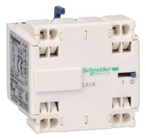 SCHNEIDER ELECTRIC LA1KN113 辅助触芯, TeSys K系列控制继电器, SPST-NO, SPST-NC, 前部安装, 弹簧加载