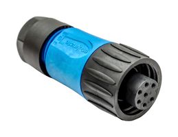 AMPHENOL SINE/TUCHEL C016 30D006 100 10 圆形连接器, 标准圆形连接器, ecomate M Series, 电缆安装插座, 7 触点, 焊接插座, 螺纹