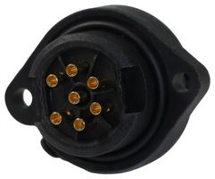 AMPHENOL SINE/TUCHEL C016 30C006 200 12 圆形连接器, 标准圆形连接器, ecomate M Series, 面板安装插座, 7 触点, 焊接引脚, 螺纹