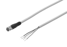 FESTO SIM-M8-4GD-2,5-PU Sensor Cable, M8 Receptacle, Free End, 4 Positions, 2.5 m, 8.2 ft