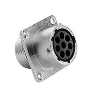 AMPHENOL SINE/TUCHEL RT00128SNH Circular Connector, Standard Circular Connector, ecomate RM Series, Flange Mount Receptacle