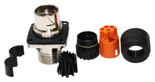 TE CONNECTIVITY - INTERCONTEC EKUB201NN00330602000 圆形连接器, 延长线, Standard Circular Connector, ytec itec 915 Series, 法兰安装插座, 9 触点, 压接引脚-无触芯, 快速释放