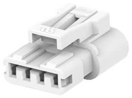 TE CONNECTIVITY 2321918-4 连接器外壳, Signal Double Lock, 插头, 4 路, 2.5 mm, AMP Signal Double Lock系列2321921-1, 1-2321921-1插座触芯