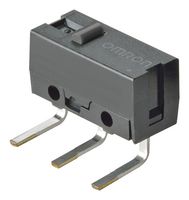 OMRON ELECTRONIC COMPONENTS D2F-01-A1 微动开关, 超微型, 针式柱塞, SPDT, PC插针, 100 mA, 30 V