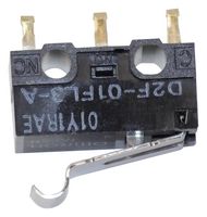 OMRON ELECTRONIC COMPONENTS D2F-01FL3-A Microswitch, Ultra Subminiature, Simulated Roller Lever, SPDT, PC Pin, 100 mA, 30 V