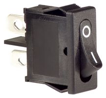 MULTICOMP PRO MP004427 翘板开关, 0 I 标记, 开-关, SPST, 不发光, 面板安装, 黑色