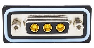 NORCOMP CDFS3W3203L211 连接器, 组合式D-SUB, IP67, NANOOK Series, DA-3W3, 插座, 3 触点, 3电源, 焊接杯