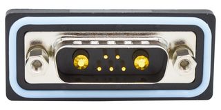 NORCOMP CDFS7W2103L211 连接器, 组合式D-SUB, IP67, NANOOK Series, DA-7W2, 插头, 7 触点, 5信号, 2电源, 焊接杯