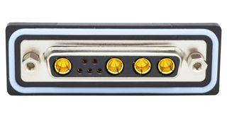 NORCOMP CDFS9W4203L211 连接器, 组合式D-SUB, IP67, NANOOK Series, DB-9W4, 插座, 9 触点, 5信号, 4电源, 焊接杯