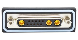 NORCOMP CDFV13W3213L211. 连接器, 组合式D-SUB, IP67, NANOOK Series, DB-13W3, 插座, 13 触点, 10信号, 3电源, 焊接