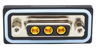 NORCOMP CDFV3W3213L251 Combination Layout D Sub Connector, IP67, NANOOK Series, DA-3W3, Receptacle, 3 Contacts, 3 Power
