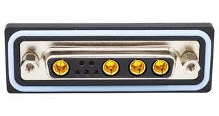 NORCOMP CDFV9W4213L251. Combination Layout D Sub Connector, IP67, NANOOK Series, DB-9W4, Receptacle, 9 Contacts