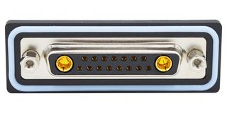 NORCOMP CDFV17W2213L251. 连接器, 组合式D-SUB, IP67, NANOOK Series, DB-17W2, 插座, 17 触点, 15信号, 2电源, 焊接