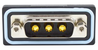 NORCOMP CDFR3W3113L211 连接器, 组合式D-SUB, IP67, NANOOK Series, DA-3W3, 插头, 3 触点, 3电源, 焊接