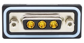 NORCOMP CDFR3W3213L211 Combination Layout D Sub Connector, IP67, NANOOK Series, DA-3W3, Receptacle, 3 Contacts, 3 Power