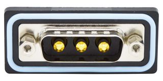 NORCOMP CDFS3W3103L411 连接器, 组合式D-SUB, IP67, NANOOK Series, DA-3W3, 插头, 3 触点, 3电源, 焊接杯