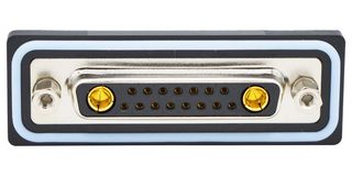NORCOMP CDFS17W2203L411. 连接器, 组合式D-SUB, IP67, NANOOK Series, DB-17W2, 插座, 17 触点, 15信号, 2电源, 焊接杯