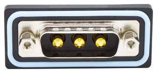 NORCOMP CDFV3W3113L411 连接器, 组合式D-SUB, IP67, NANOOK Series, DA-3W3, 插头, 3 触点, 3电源, 焊接
