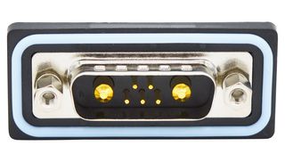 NORCOMP CDFV7W2113L411 连接器, 组合式D-SUB, IP67, NANOOK Series, DA-7W2, 插头, 7 触点, 5信号, 2电源, 焊接