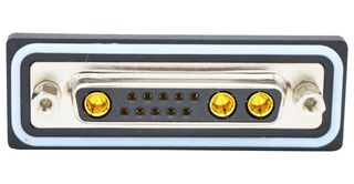 NORCOMP CDFV13W3213L411. 连接器, 组合式D-SUB, IP67, NANOOK Series, DB-13W3, 插座, 13 触点, 10信号, 3电源, 焊接