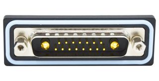 NORCOMP CDFV17W2113L411. 连接器, 组合式D-SUB, IP67, NANOOK Series, DB-17W2, 插头, 17 触点, 15信号, 2电源, 焊接