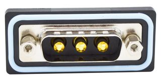NORCOMP CDFV3W3113L451 连接器, 组合式D-SUB, IP67, NANOOK Series, DA-3W3, 插头, 3 触点, 3电源, 焊接