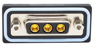 NORCOMP CDFV3W3213L451 连接器, 组合式D-SUB, IP67, NANOOK Series, DA-3W3, 插座, 3 触点, 3电源, 焊接