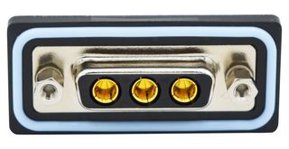 NORCOMP CDFR3W3213L411 Combination Layout D Sub Connector, IP67, NANOOK Series, DA-3W3, Receptacle, 3 Contacts, 3 Power