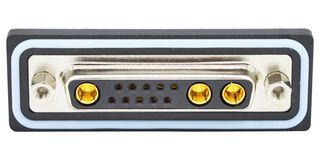 NORCOMP CDFR13W3213L461 连接器, 组合式D-SUB, IP67, NANOOK Series, DB-13W3, 插座, 13 触点, 10信号, 3电源, 焊接