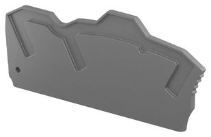 ENTRELEC - TE CONNECTIVITY 1SNK708911R0000 Accessory, Entrelec SNK Series ZK6-3P & ZK6-PE-3P Screwless Terminal Blocks, End Section Cover