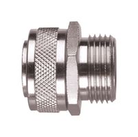 ABB - KOPEX 7TCA297020R0047 Conduit Connector, Size - 20mm, Straight, Brass, Metallic - Nickel Finish, 28.5 mm, IP66, IP67