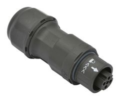 AMPHENOL LTW AD-02BMMB-QL8AP0 圆形连接器, Standard Circular Connector, X-Lok Series, 电缆安装插头, 2 触点, 螺丝销, 推式锁