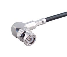 HUBER+SUHNER 16_BNC-50-3-13/133_NE 射频/同轴连接器, BNC同轴, 直角插头, 压接, 50 ohm, G03232, GX03272, RG58C/U, 黄铜、青铜