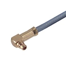 HUBER+SUHNER 16_MMCX-50-2-2/111_OE 射频/同轴连接器, MMCX同轴, 直角插头, 焊接, 50 ohm, Enviroflex 316D, G02232D, K02252D, 铍铜