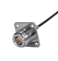 HUBER+SUHNER 25_N-50-2-10/133_NE RF / Coaxial Connector, N Coaxial, Straight Flanged Jack, Crimp, 50 ohm