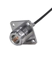 HUBER+SUHNER 25_N-50-2-9/133_NE RF / Coaxial Connector, N Coaxial, Straight Flanged Jack, Crimp, 50 ohm