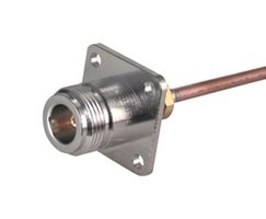 HUBER+SUHNER 25_N-50-3-9/133_NE RF / Coaxial Connector, N Coaxial, Straight Flanged Jack, Solder, 50 ohm